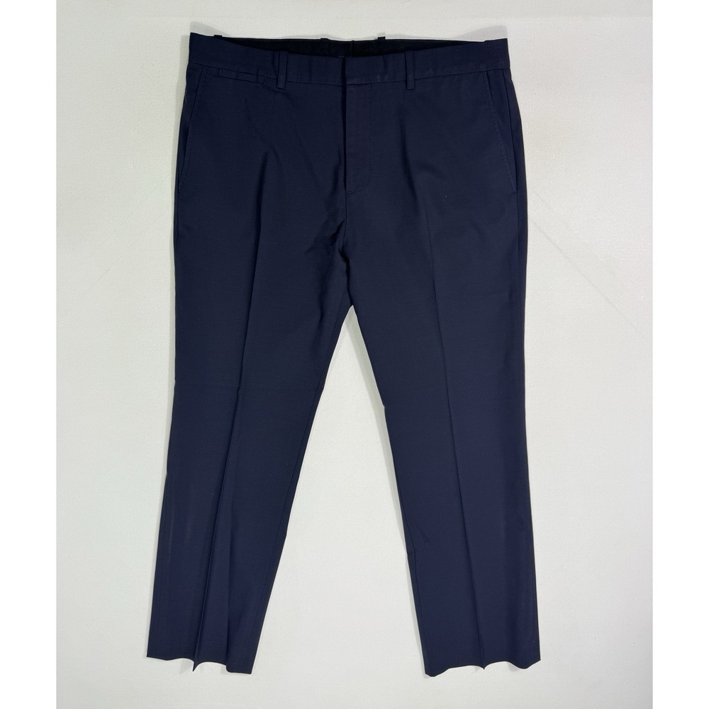 Theory Marlo New Tailor Men’s 34x26 Navy Wool Dress Pants Professional Slacks